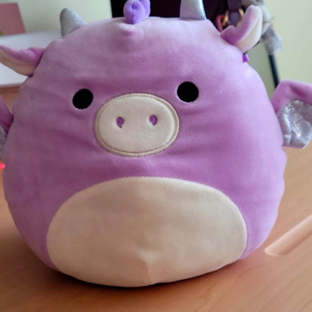 Purple Squishmallow Dragon